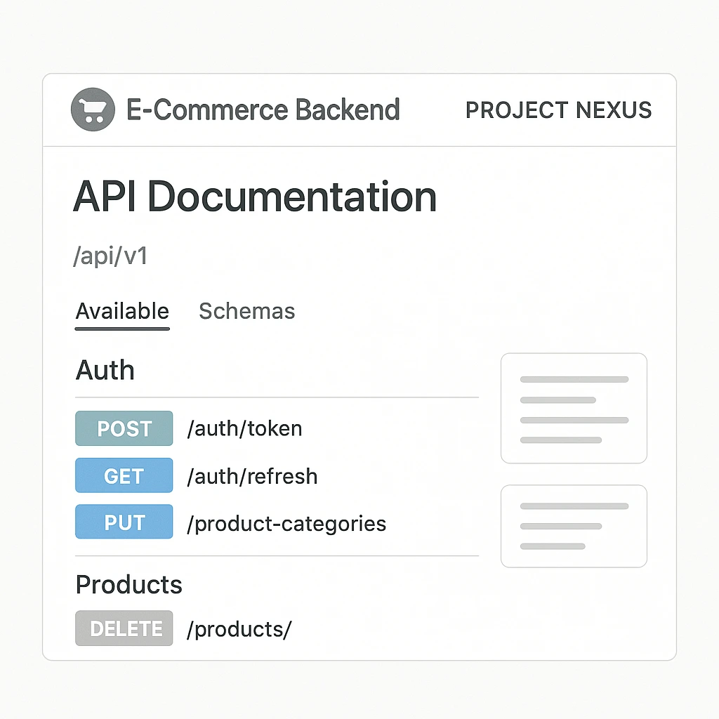 Project Nexus - E-Commerce Backend